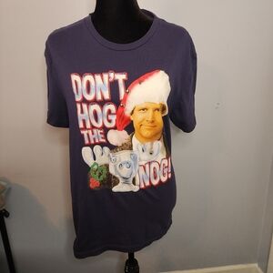 National Lampoon's Christmas Vacation Size Large Shirt Don't Hog The Nog